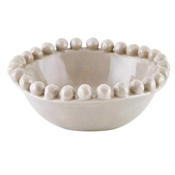 Santa Barbara Design Studio L5786 Small Dotted Edge Bowl, Gray