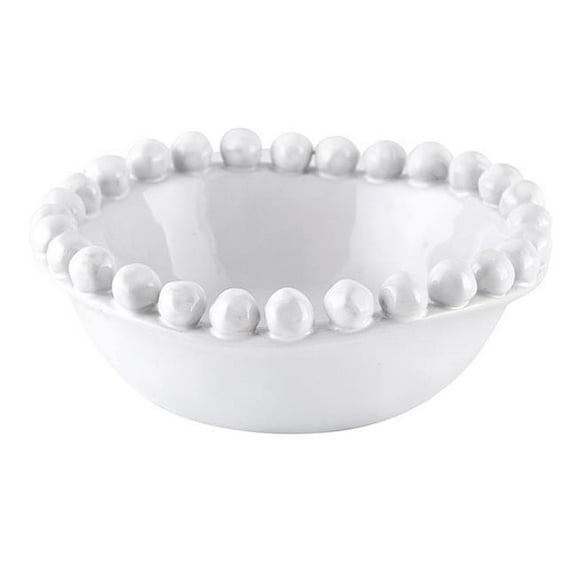 Santa Barbara Design Studio L5743 Small Dotted Edge Bowl, White