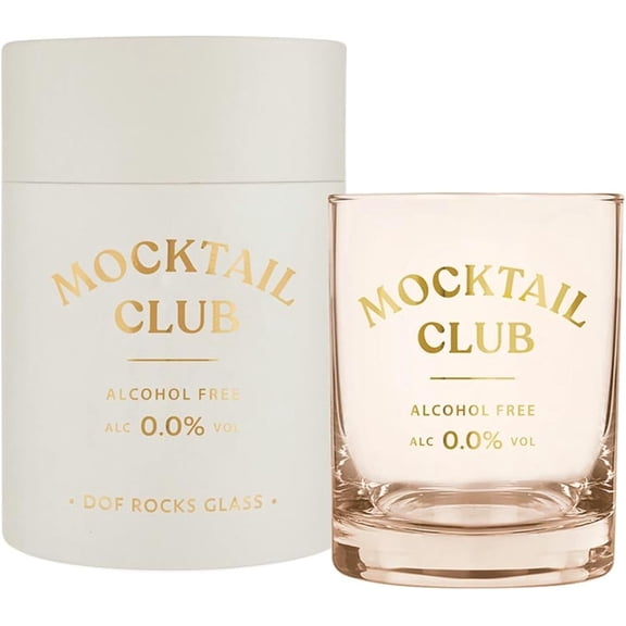 Santa Barbara Design Studio Whiskey Glasses Gift Boxed Double Old Fashioned Glass, 14-Ounce, Mocktail Club
