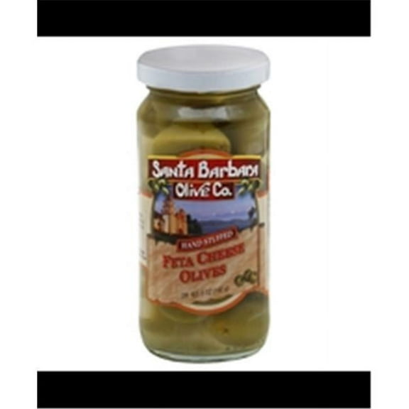 Santa Barbara Stuffed Olives with Feta Cheese Jar, 5 oz - Pack of 6