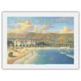 thumbnail image 1 of Santa Barbara - The Potter Hotel - Vintage Travel Poster by Kerne Erickson - Japanese Unryu Rice Paper Art Print (Unframed) 18 x 24 in, 1 of 4