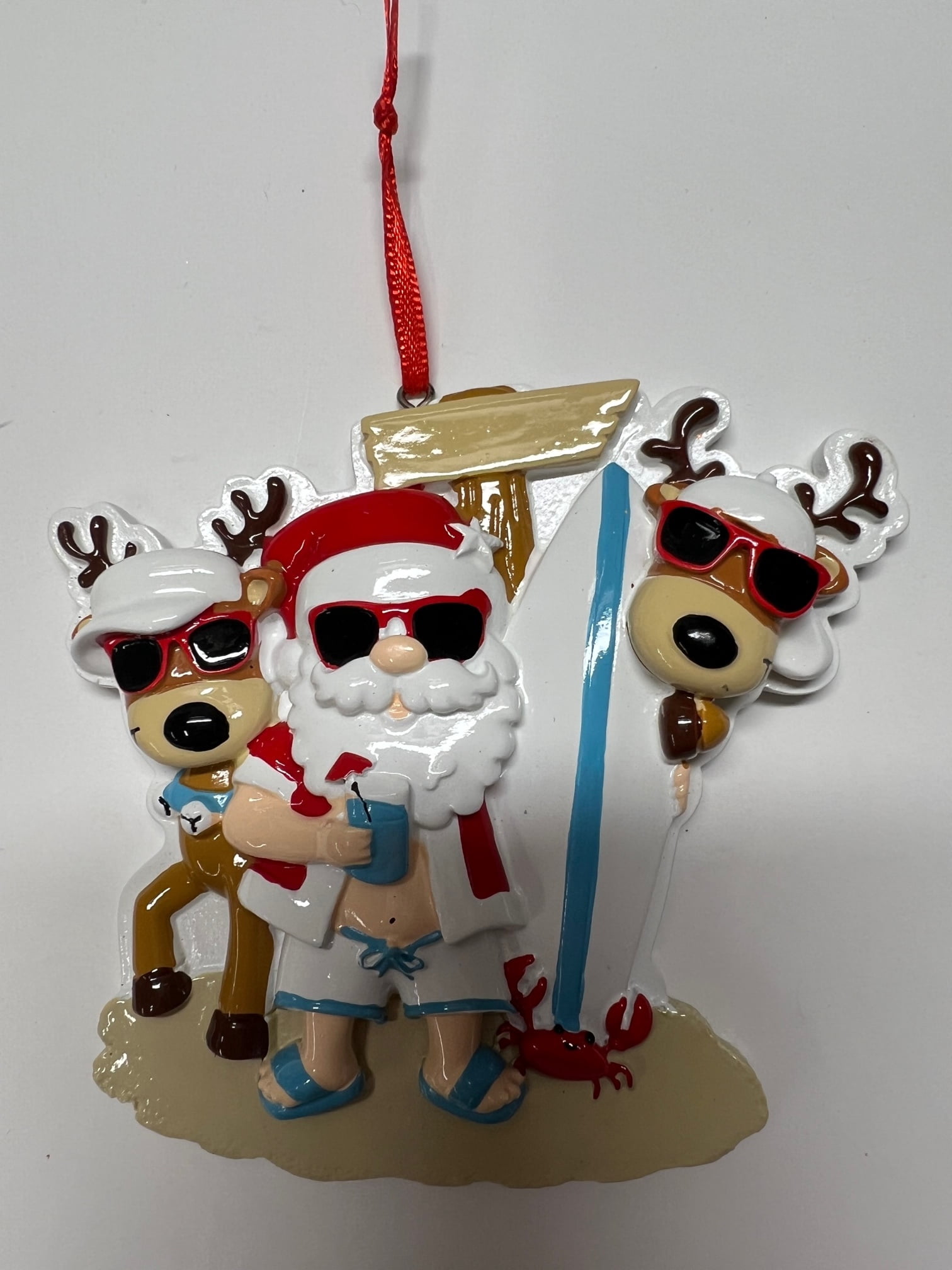Beach Santa Holiday Decor for Home