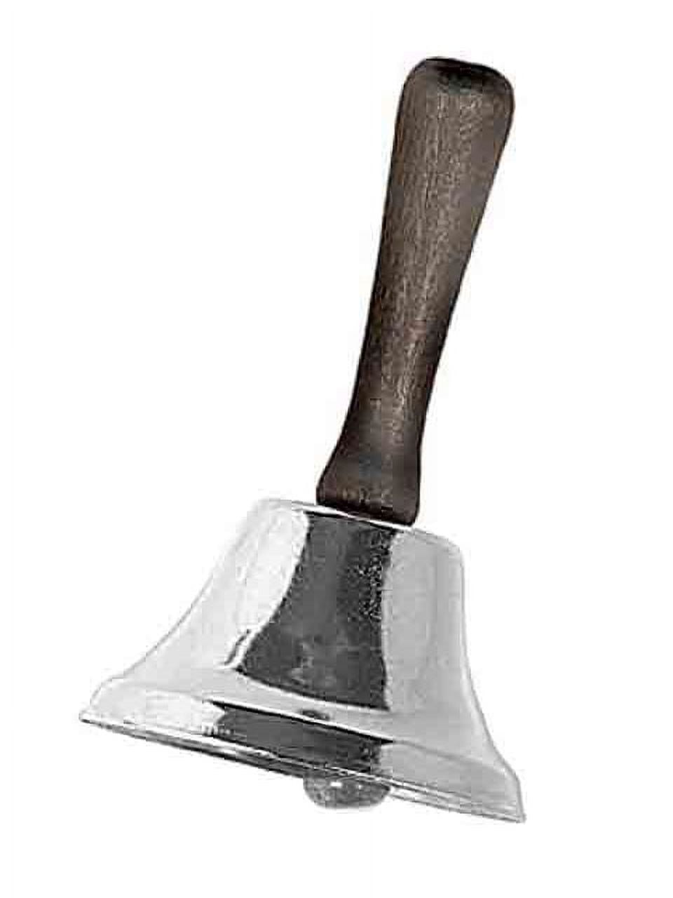 Silver Handbell with Black Handle, 3 Inches