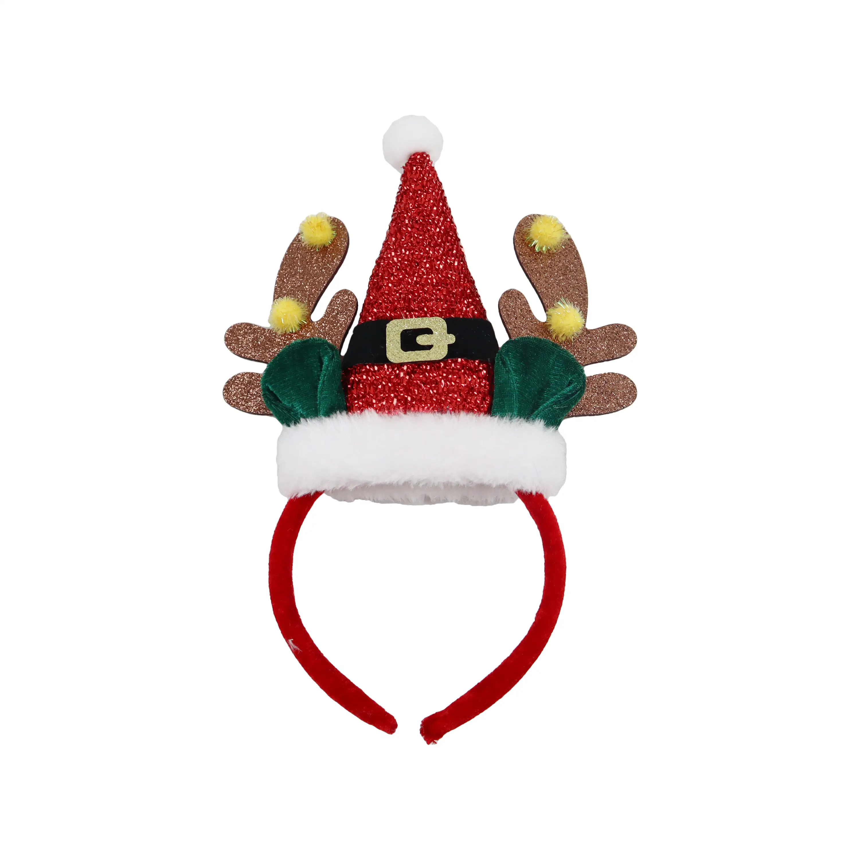 Santa Belt/Antler Headband, by Holiday Time - Walmart.com