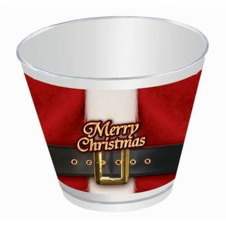Santa Belt Merry Christmas Party - 9 oz Paper Cups - 1 Pack of 8 - Party Supplies