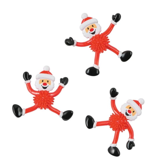 Santa Bendable Porcupine Character - Party Favors - 24 Pieces