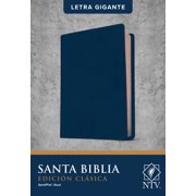 Santa Biblia NTV, Edici n cl sica, letra gigante SentiPiel, Azul, Letra Roja Hardcover