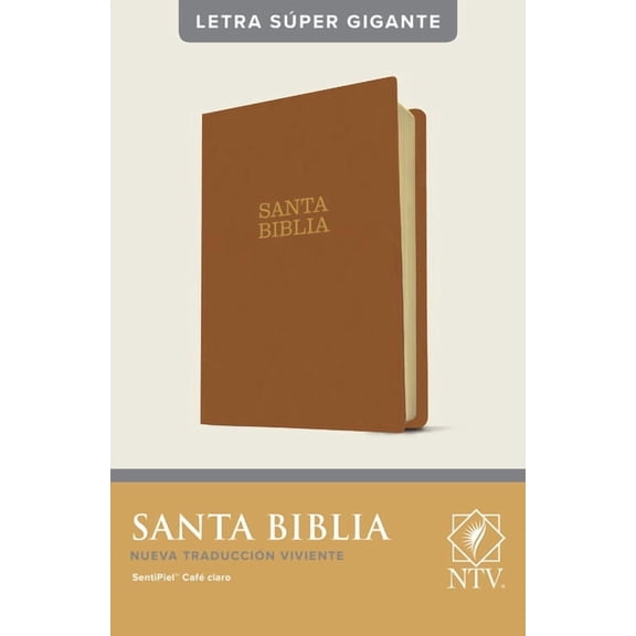 Santa Biblia Ntv, Letra Sper Gigante (Sentipiel, Caf Claro, ndice, Letra Roja) (Other)(Large Print)