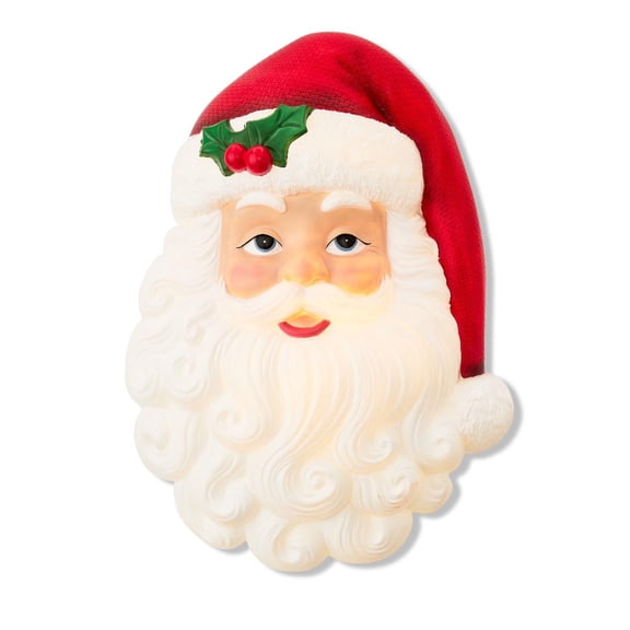 Santa Blow mold face led light for wall