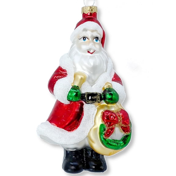 Santa Blown Glass Ornament Classic Christmas Tree Decoration