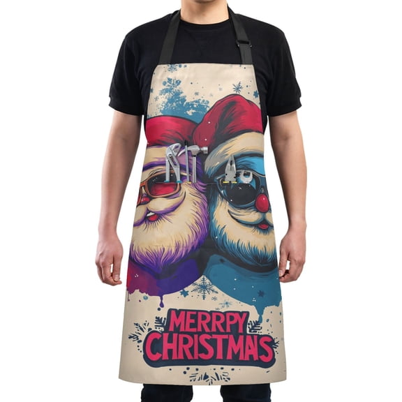 Santa Brothers Chef Kitchen Apron with Pockets for Women Waterproof Aprons for Cooking Baking