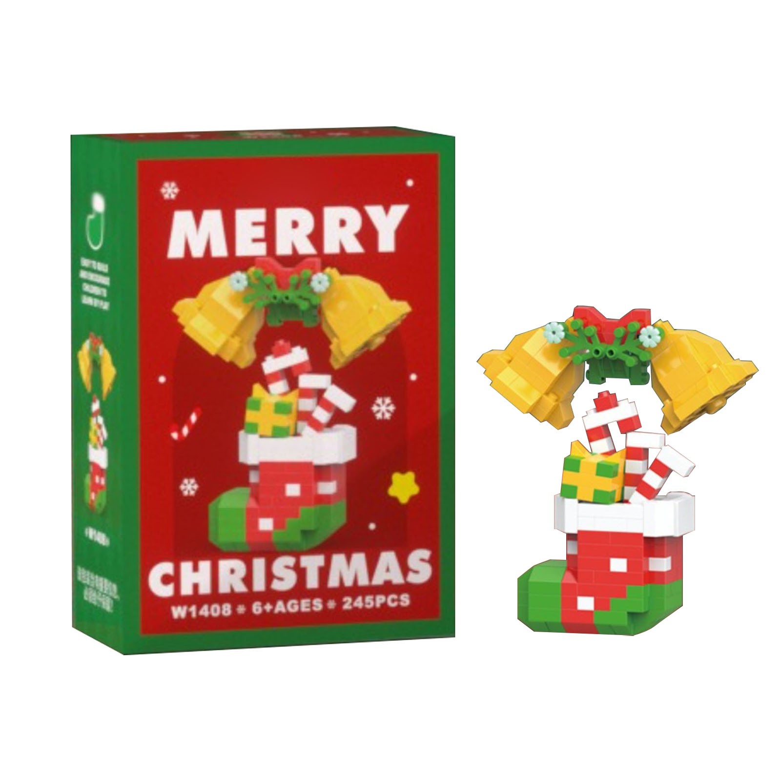 Santa Building Set, Building Blocks Toys, Christmas Theme Construction ...