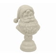 thumbnail image 1 of Santa Bust Christmas Tabletop Decoration, 10 Inch White Resin Holiday Figurine, Vintage Santa Claus Statue for Mantel, Shelf, Entryway & Elegant Festive Home Decor Gift, 1 of 7
