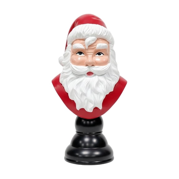 Santa Bust Desktop Decoration Resin Holiday Ornament Classic Santa Bust Elegant Christmas Table Decorations