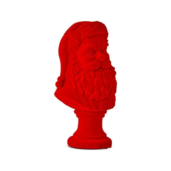 Santa Bust Resin Decoration Piece For Christmas Table Shelf Or Window Display