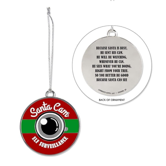 Santa Cam Ornament (pack Of 1)