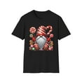 thumbnail image 1 of Santa Candy Christmas Graphic for Holidays Tee T Shirt Top Short Sleeve Round Neck Black S-5XL, 1 of 5