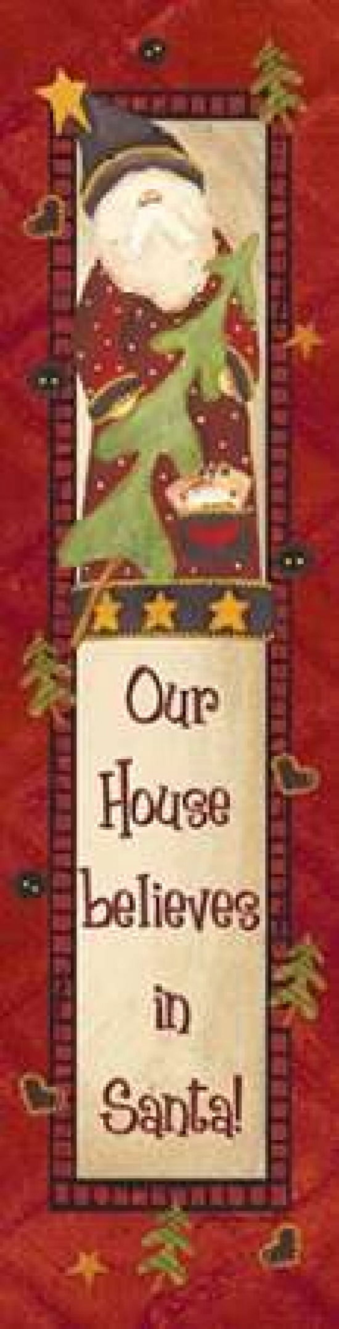 Santa Canvas Art - Jo Moulton (8 x 24)