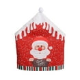 thumbnail image 1 of Santa Chair Cover Cloth Printed Snowman Cute Chair Cover Restaurant Bar Party Decoration Christmas Decoration, 1 of 3