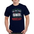 thumbnail image 1 of Santa Checks The Naughty List T-Shirt Men -Smartprints Designs, Male 5X-Large, 1 of 4