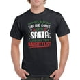 thumbnail image 1 of Santa Checks The Naughty List T-Shirt Men -Smartprints Designs, Male Small, 1 of 4