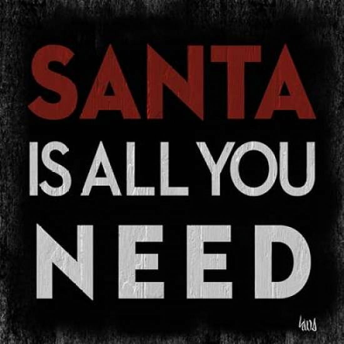 Santa Cheer I Canvas Art - hartworks (24 x 24)