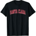 thumbnail image 1 of Santa Clara California CA Vintage Sports Design Red Design T-Shirt, 1 of 3