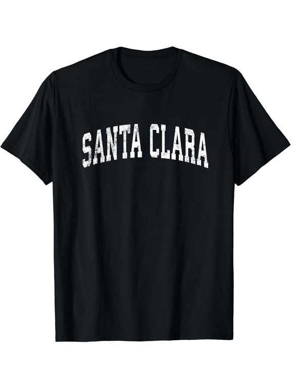 Santa Clara California Ca Varsity Sports Text T-Shirt