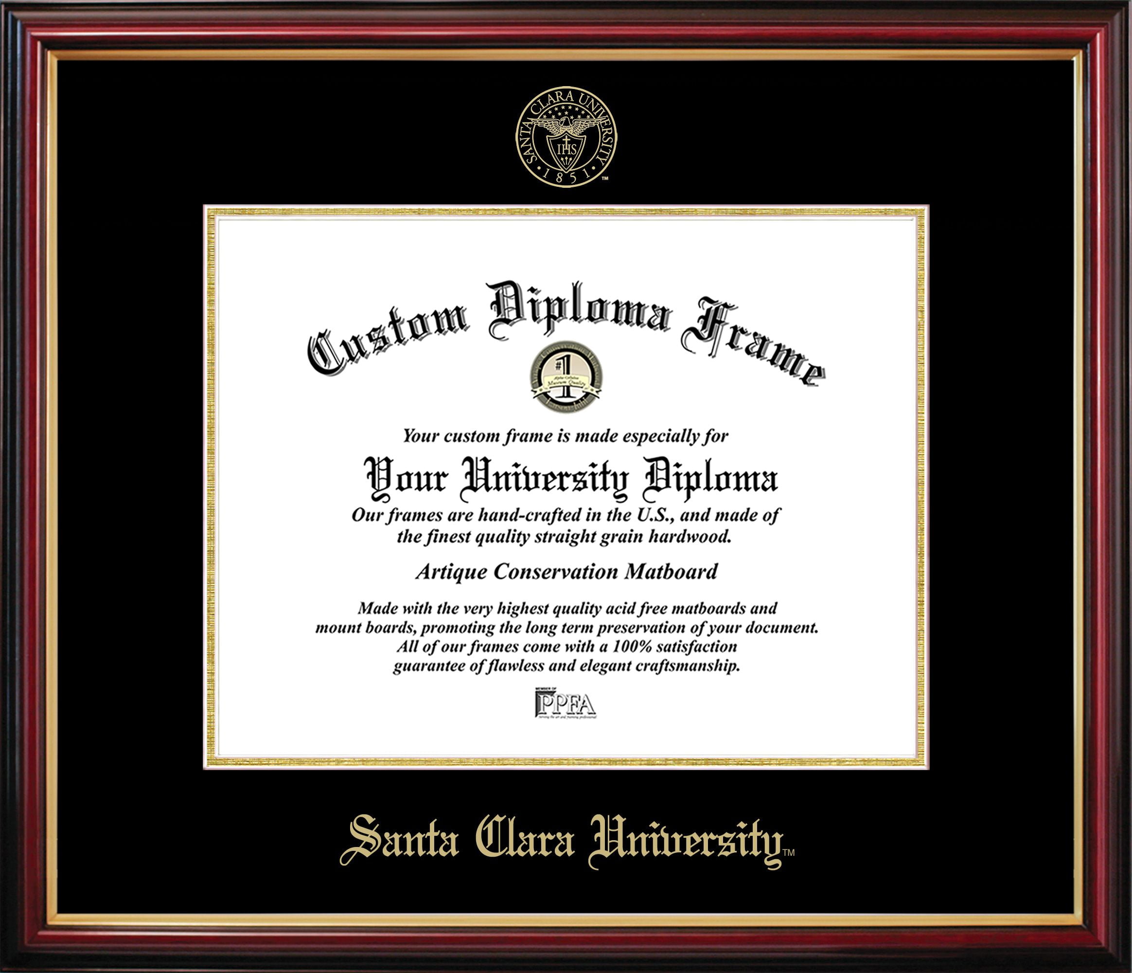 Santa Clara Petite Diploma Frame