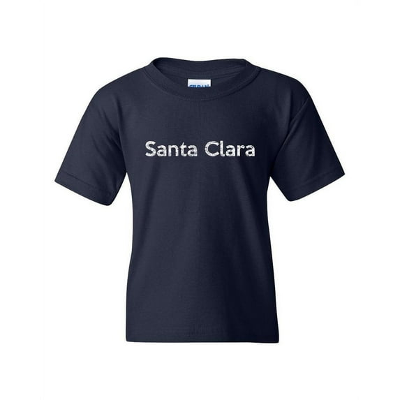 Santa Clara Unisex Youth Kids T-Shirt Tee Clothing Youth Medium Navy Blue