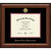 Santa Clara University Diploma Frame, Document Size 10" x 8"
