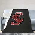 thumbnail image 1 of Santa Clara University Logo Fleece Blanket, Very Soft Microfiber Flannel Blanket for Couch Warm and Cozy for All Seasons, 1 of 8