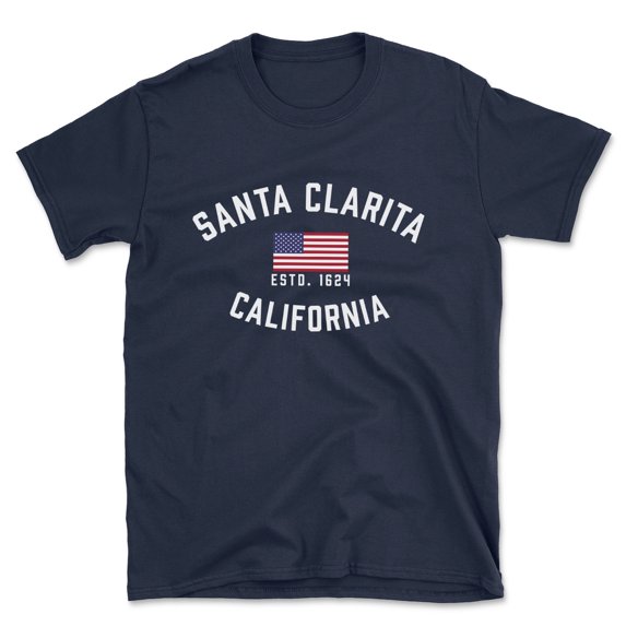 Santa Clarita California Patriot Men's Cotton T-Shirt