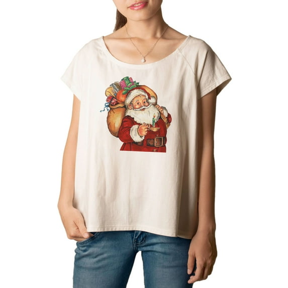 Santa Claus -1 Printed 100% Cotton Fashion Plus Size T-shirt Tee WTS_01 XL