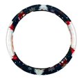 thumbnail image 1 of Santa Claus 14.5 Inch Printing PVC Leather Car Wheel Covers Steering Wheel Covers Auto Accessories, 1 of 1
