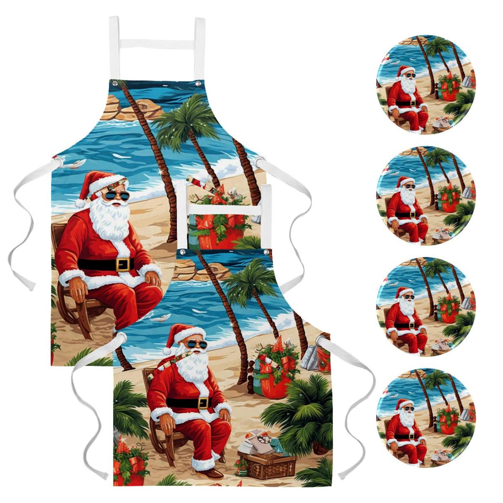 Santa Claus 2 Pack Waterproof Buttons with Pockets and Badge Sets ...