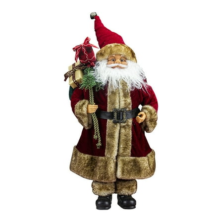 Santa Claus 60cm Standing Doll Decorated by The YoungMaster - Christmas Santa Claus Figurine and Holiday Decoration for Home, Party, and Gift Giving - Ideal for Xmas Decor