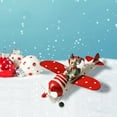 thumbnail image 1 of Santa Claus Airplane Christmas Ornament Set - Rust-Resistant Iron Outdoor Hanging Decor for Trees, Home & Gifts C, 1 of 6
