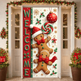 thumbnail image 1 of Santa Claus Banner Holiday Backdrop Christmas Theme Party Decoration for Family Gathering Winter Celebration Kids Event, 1 of 9