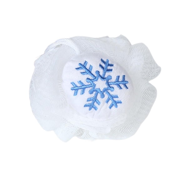 Santa Claus Bath Cartoon Mesh Sponge Body Scrubber Bath Sponge Shower Ball Body Flower Massage Cleaning Wash Bathing Christmas