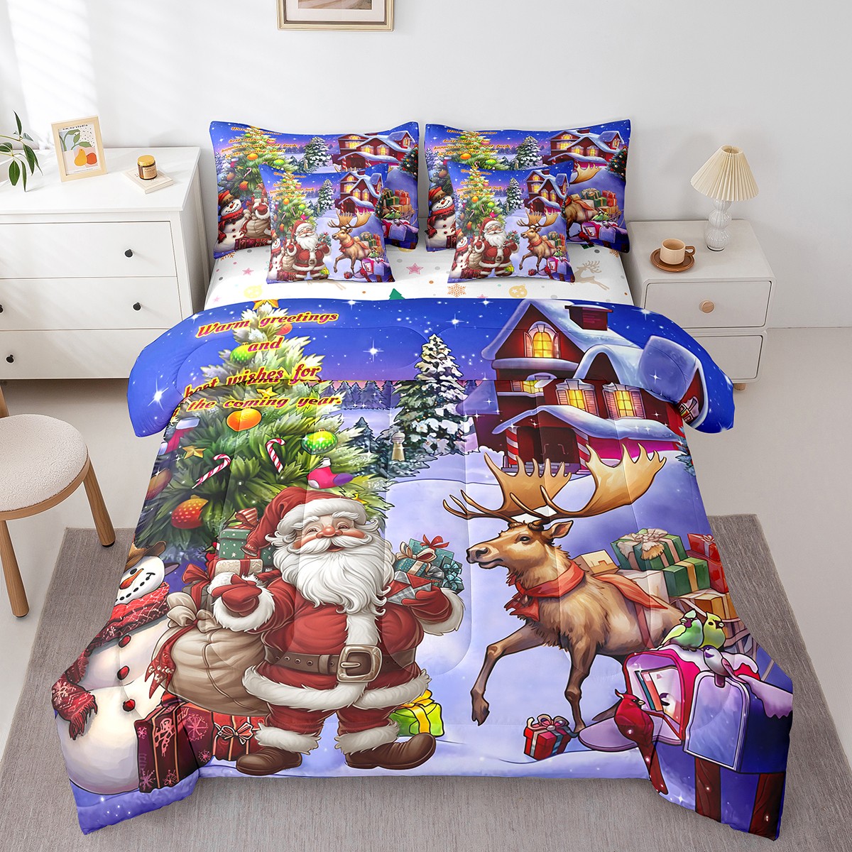 Merry Christmas Decorative Bed In A Bag Full Size - View #3