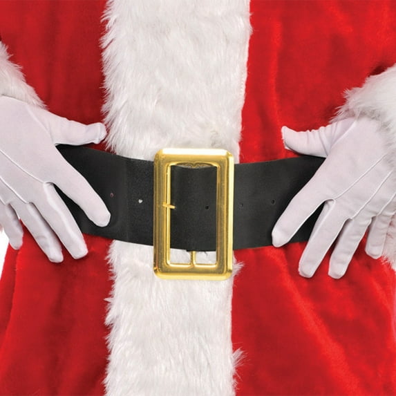 Santa Claus Black Belt 36" x 4" Fabric