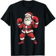 thumbnail image 1 of Santa Claus Boxer Boxing Kickboxing Christmas Martial Arts T-Shirt, 1 of 3