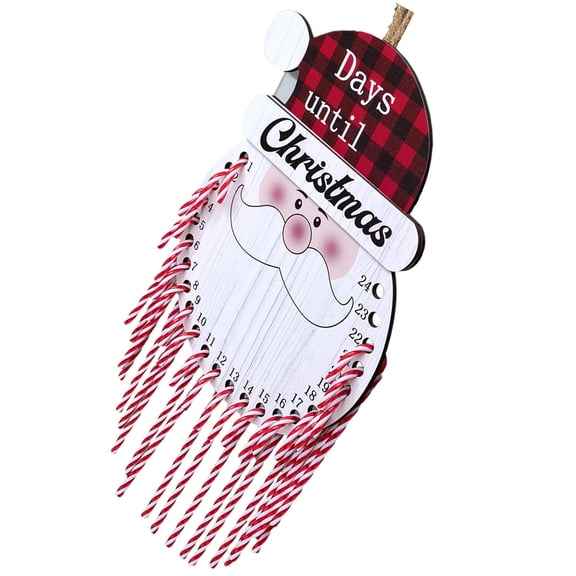 Santa Claus Calendar Pendant Christmas Decorations Ornament Elements Door Advent Calendars Elder