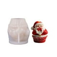 thumbnail image 1 of Santa Claus Candle Molds Castings Molds Christmas Silicone Moulds Epoxy Resin Molds Elks Molds Plasters Molds, 1 of 7
