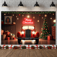 thumbnail image 1 of Santa Claus Christmas Banner Cartoon Character Merry Christmas Decoration for Holiday Party Indoor Event Celebration, 1 of 9