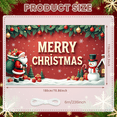 thumbnail image 1 of Santa Claus Christmas Banner Cartoon Character Merry Christmas Decoration for Holiday Party Indoor Event Celebration, 1 of 9