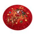 thumbnail image 1 of Santa Claus Christmas Carpet, Holiday Accent Rug, Soft Decorative Floor Mat, Seasonal Table And Sofa Area Carpet For Living Room Bedroom Entryway Festive Home Decor, 1 of 6