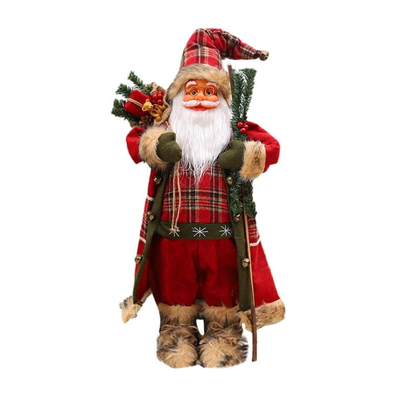 Santa Claus Christmas Figurine Classic Santa Figure for Houses Windows Walls 60cm