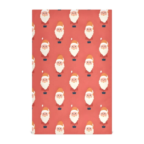 Santa Claus Christmas Kitchen Towels Dishcloth Decorative Waffle Towels Multi Use Tea Towel Dish Cloths 28x18in
